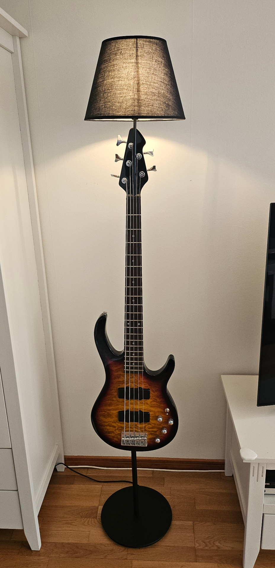Electric Bass, Sunburst Floorlamp